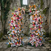Hochzeits-Rosenbogen-Blumenhintergrund Künstlicher Seidenblumenbogen Dekoration für Abschlussfeier Erntedankfest Ostern und Andere Anlässe