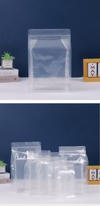 Sacs d'emballage refermables à fond plat en PE transparent avec fermeture éclair pour aliments pour animaux de compagnie, stockage anti-humidité, pain, confiseries, bois - Fabrication directe du fabricant - Product Image 6