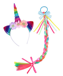 Abito da ballo per bambine, costume da fiorellina arcobaleno, vestito da <span class=keywords><strong>principessa</strong></span> <span class=keywords><strong>unicorno</strong></span> per feste di matrimonio - Product Image 5