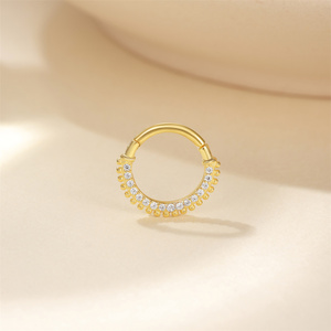 ROXI Single 925 Sterling Silver Nose Ring Single Row Inlaid Zircon <b>Cartilage</b> Earrings and <b>Piercing</b> <b>Jewelry</b> S925 - Product Image 5
