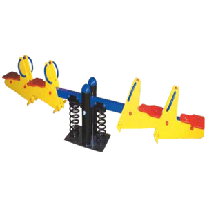 Balancín de plástico para bebé con animales bonitos de alta calidad, equipo de juegos para niños para interiores/exteriores, para jardín, escuela, jardín de infantes, balancín - Product Image 3