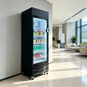 24/7 Self-Service Smart Refrigerator For Drinks Snacks Beer Gym Office Credit <b>Card</b> Payment Ai Smart Refrigerator Vending Machine - Product Image 1