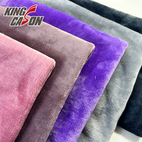 Kingcason 100% Polyester Couleurs inaltérables Doux comme des nuages Ultra doux Flanelle double face unie pour couvertures, oreillers et textiles de maison