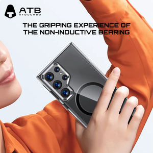 Funda de teléfono transparente de lujo, funda de teléfono magnética transparente a prueba de golpes para <span class=keywords><strong>Samsung</strong></span> <span class=keywords><strong>Galaxy</strong></span> S24, funda ultra transparente - Product Image 4