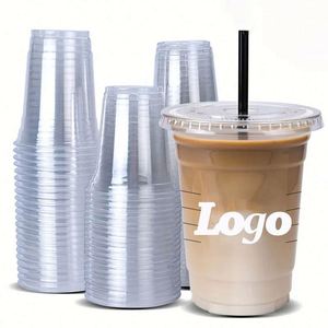Venta al por mayor de fábrica: Tapas biodegradables transparentes de plástico para vasos de PET de la marca Huitianchen, 98 mm de diámetro, para café helado. - Product Image 3
