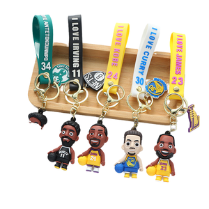 Llavero Promocional Ecológico con Figura de Estrella de Baloncesto Kawaii en 3D, Impresión UV, Diseño Navideño - Product Image 4