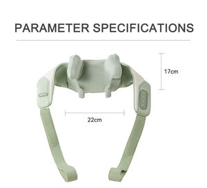 Portable 6 roues Shiatsu cou et épaule masseur compresse chaude pétrissage à la main taille intelligente oreiller de <span class=keywords><strong>Massage</strong></span> Mini masseur cervical - Product Image 6