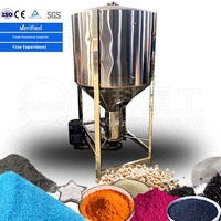 Mélangeur vertical à tambour efficace en acier inoxydable avec moteur AC/DC pour un mélange homogène de farine, de poudre de blé et de préparations de boulangerie