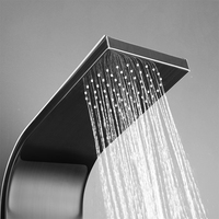 Panneau d'écran de colonne de douche mural en acier inoxydable pour hôtel moderne, Spa, pluie, salle de bain
