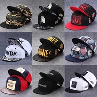 Casquette Snapback Style Hip-Hop Tendance Coréenne Broderie Mode Urbaine Danse Streetwear Protection Solaire Homme Femme Toutes Saisons