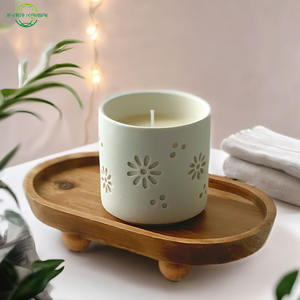 Plateau créatif pour bougies d'aromathérapie en bois, plateaux de rangement pour clés d'entrée - Product Image 4