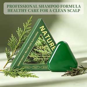 Shampoo Solido alle Erbe di Usman, Foglie di Cipresso e Radice di Fleeceflower - Anti-Crespo e Anti-Doppie Punte, Anti-Caduta, Riparatore e Fissante per Capelli - Product Image 3