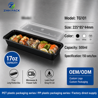 Boîte à bento jetable en plastique PP japonaise, directement de l'usine, pour les restaurants à emporter