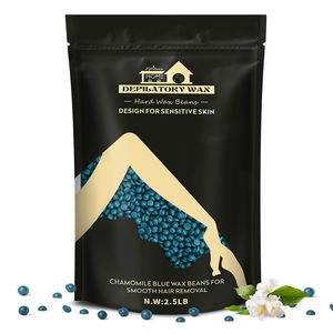 Perles de cire dure naturelle 100 % anti-allergie de qualité supérieure pour l'épilation du corps entier, parfaites pour le maillot de bain et le visage - Product Image 1