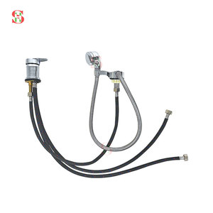 Juego de <span class=keywords><strong>Accesorios</strong></span> para Silla de Champú Shenghui Modern Salon Parts con Grifo Mezclador de Agua Fría y Caliente, Cabezal de Ducha y Manguera - Product Image 2