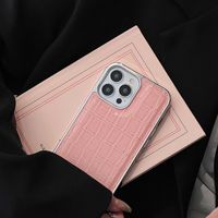 Nouvelle coque électroplaquée motif crocodile 2026 pour iPhone 16 15 13 12