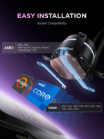Vente en gros ARGB PWM 360mm RGB Lighting Liquid Aio Cooler Refroidisseur de liquide CPU Refroidisseur de liquide de refroidissement par eau pour PC