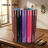 Rouleau de vinyle thermocollant mat PU à pelage à chaud, film de transfert thermique adhésif pour vêtements, textiles, logos personnalisés, vente en gros Renli