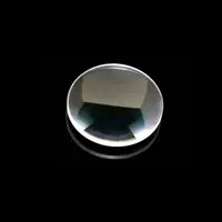 Lentille convexe en verre optique hf, diamètre 25.4mm, longueur focale 25.4mm — 200mm, avec revêtement ar