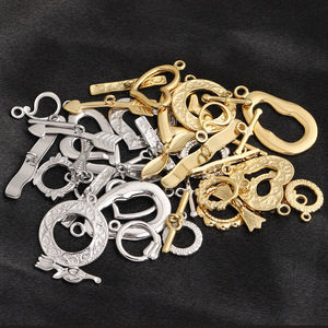 Hebilla de Joyería en Forma de Corazón de Acero Inoxidable, Chapada en Oro de 18k, para Fabricación de Pulseras, Componentes DIY, Diseño Floral en Relieve - Product Image 3
