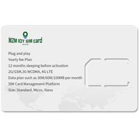 Carte SIM M2M compatible avec le suivi GPS mondial, utilisation internationale, roaming mondial pour les appareils Android et iOS