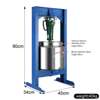 Extracteur Manuel Multifonction Professionnel et Domestique en Acier Inoxydable pour Jus d'Ananas, Miel, Noix de Coco, Grenade, Fruits et Presse à Saindoux