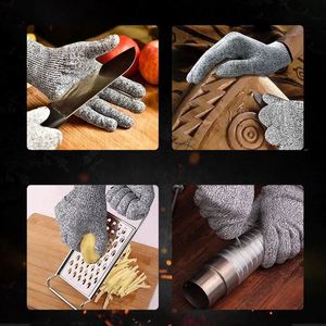 Men and Women's Cut-Resistant PE Kitchen <b>Gloves</b> Anti-Slip Garden Protective Gear for Working - Product Image 2