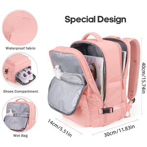 <span class=keywords><strong>Mochila</strong></span> multifuncional ligera de gran capacidad <span class=keywords><strong>para</strong></span> mujer, de nailon de alta calidad, correas de hombro curvadas <span class=keywords><strong>para</strong></span> <span class=keywords><strong>viajes</strong></span> cortos, negocios - Product Image 5