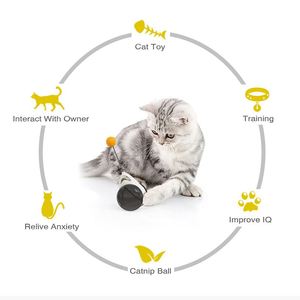 Automatic Funny <strong>Cat</strong> Interactive Toys Irregular Rotating <strong>Cat</strong> Smart Toy <strong>Cat</strong> Windmill Toys With <strong>Wheels</strong> - Product Image 5