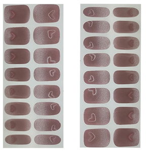 Autocollants pour ongles semi-durcis True Heart, gel UV, uréthane, imperméables, style coréen, emballage en vrac - Product Image 2