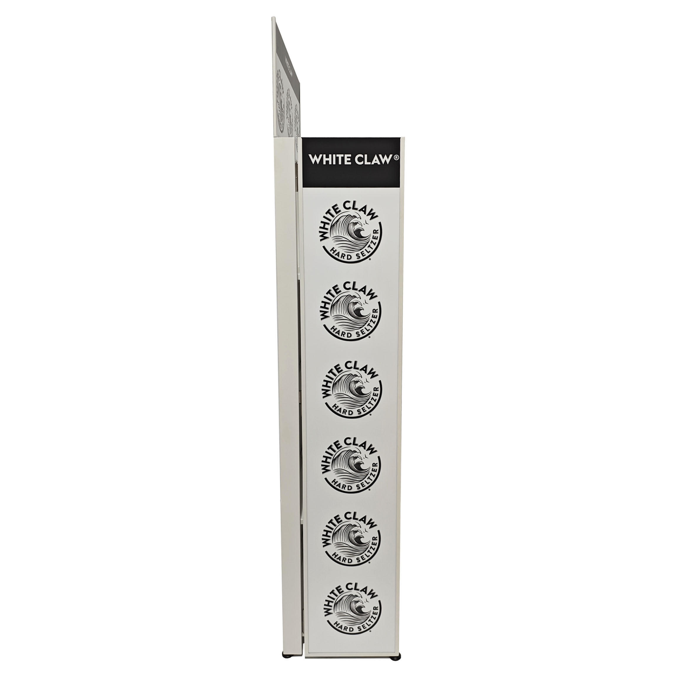 Customized Folding Beverage Racks Metal 4-layer Folding Display Rack Space-saving Structure Display Stands for Market or Retail — view 4