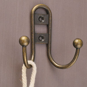 Wall Mounted Double <b>Hook</b> Zinc Alloy Antique Bronze Chrome White For Bathroom <b>Kitchen</b> Door Wall Use - Product Image 4