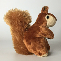 1525 Vente en gros Usine ODM Écureuil géant en peluche douce et moelleuse marron, animal en peluche de la faune, personnalisable OEM