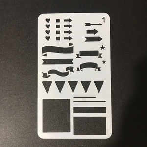 24 pezzi modello di <span class=keywords><strong>disegno</strong></span> stencil con numero di <span class=keywords><strong>lettera</strong></span> stencil con lettere e numeri fai da te con custodia per Notebook - Product Image 5