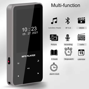 2.4 Inch Touch Screen MP4 Player BT <b>Wireless</b> Portable Music Player 64GB Built-in Memory HiFi Lossless For Student Learning - Product Image 4