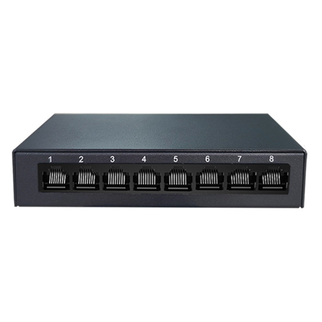 10/100/1000BaseT Unmanaged Ethernet Switch 8 Port