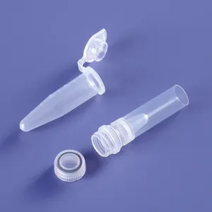 5 ml Mikro-Zentrifugenröhrchen, Graduierte Mikro-Zentrifugen Laborröhrchen mit Schnappdeckel für Labor