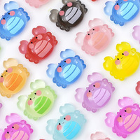 Patung Resin Kepiting Menyala Dalam Gelap yang Lucu, Aksesori Dekorasi DIY, Ornamen Mini untuk Meja