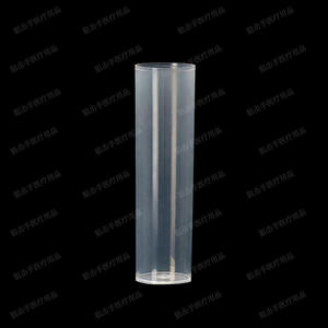 Tubes à essai en plastique transparent 25x95mm, matériau PS PP, bouche plate, paquet de 100 pièces - Product Image 4