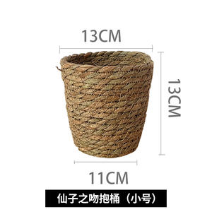 Aierflorist Lino Rosa cubo Holding Pail Flor regalo cubo caja bolsa <span class=keywords><strong>cesta</strong></span> - Product Image 5