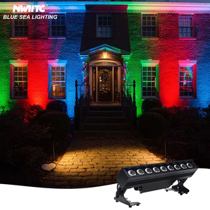 Không thấm nước IP Wifi App App 9x18 Wát 6in1 Battery Powered không dây <span class=keywords><strong>LED</strong></span> tường máy giặt ánh sáng cho ngoài trời kiến trúc đám cưới - Product Image 1