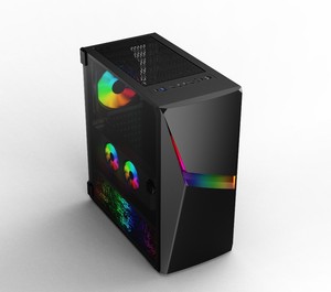 Caja de cristal templada vendedora caliente del juego de computadora de <span class=keywords><strong>la</strong></span> PC de <span class=keywords><strong>la</strong></span> media tira ATX ARGB de <span class=keywords><strong>la</strong></span> torre - Product Image 2