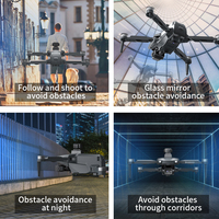 Drone GPS L600 Pro Max 360 °   Quadricoptère RC pliable sans balais avec évitement d'obstacles, double caméra EIS pour photographie aérienne, avec sac.