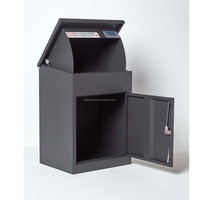 Boîte aux lettres de livraison de colis, sur mesure, américain, élégant, extérieur, antirouille, boîte aux lettres intégrée