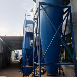 Type fendu de séparateur cyclonique de collecteur de poussière de cyclone de 5hp pour les systèmes concasseurs primaires de minerai pour l'alimentation de traitement de déchets de carton - Product Image 2