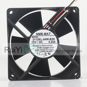 New Original NMB 0.22A 8032 80X80X32MM 8CM <strong>Double</strong> Ball Converter Three Wire 3112KL-04W-B39 Cooling Fan - Product Image 2