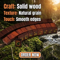 Ubin Mahjong Kayu Solid Gaya Amerika, Ukiran Mewah dari Kayu Alami, Terbuat dari Kayu Rosewood Merah dan Kayu Cendana Darah, 166 Ubin