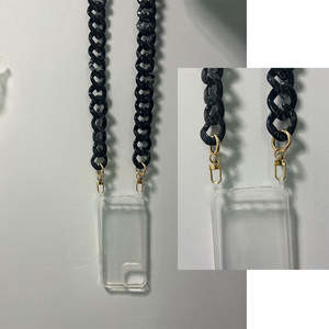 Luxe Mat Résine <span class=keywords><strong>Bijoux</strong></span> Acrylique Chaîne Téléphone Cas Couverture Sangle Boucle Pour <span class=keywords><strong>iPhone</strong></span> 16 15 14 Pro Max Collier Épaule Cas Couverture - Product Image 2