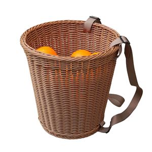 Imitatie rotan geweven handgemaakte mand voor het vervoeren van boodschappen, fruit en thee, kindermand, erformance - Product Image 5