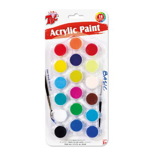 Vollständig Anpassbares <span class=keywords><strong>Wingart</strong></span> Hochwertiges 4,5ml Acrylfarben-Set 18 Töpfe mit Feinem Pinsel auf Blisterverpackung für Kunstbedarf - Product Image 2